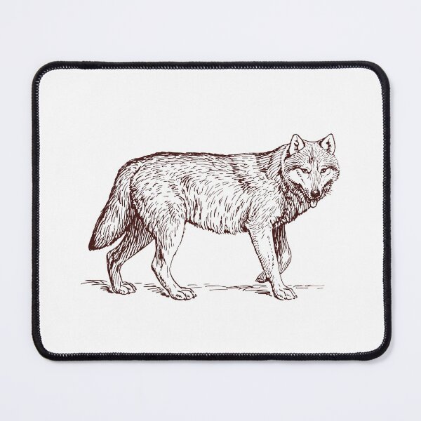 Item preview, wolf drawing designed and sold by Starlordstore.