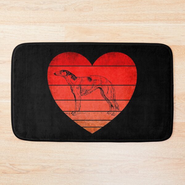Item preview, Borzoi Valentine, Vintage Heart Sunset  designed and sold by ACC .