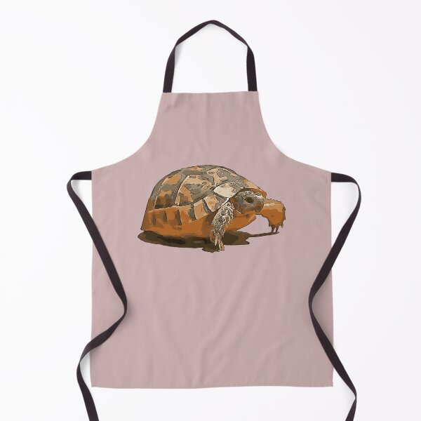 Item preview, Cartoon Portrait Of A Baby Wild Tortoise Black Outline Art designed and sold by taiche.