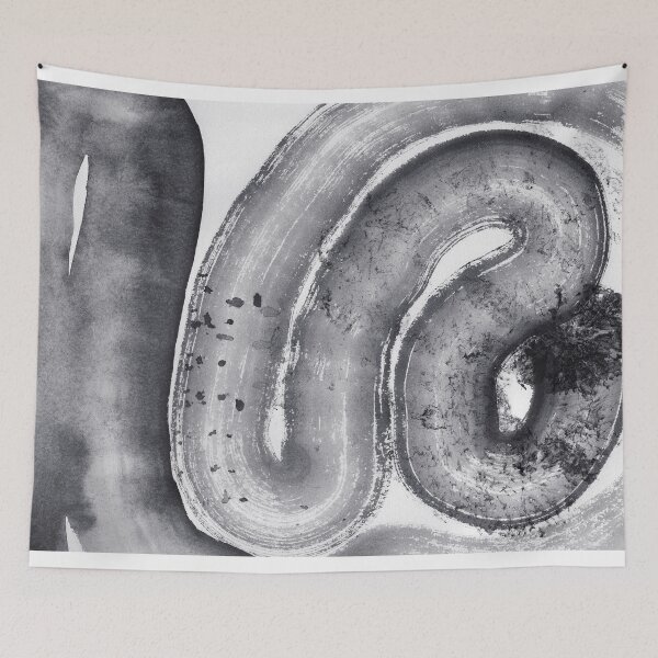 Item preview, ink explorations (210) - abstract black india ink painting designed and sold by expl-rations.