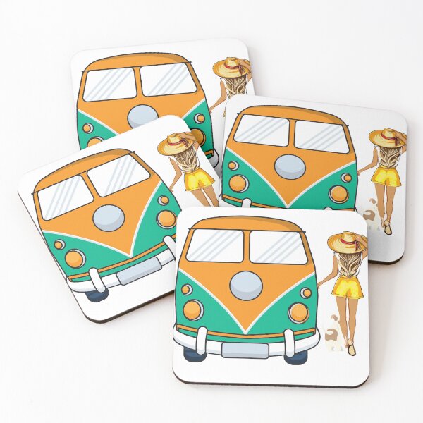 Item preview, A Girl Her Dog And Her Camper It's Beautiful Thing Camping DESIGN designed and sold by OUSS  SQUARE⭐⭐⭐⭐⭐.