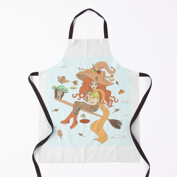 Item preview, Autumn Witch with Hedgehog designed and sold by drawwithren.