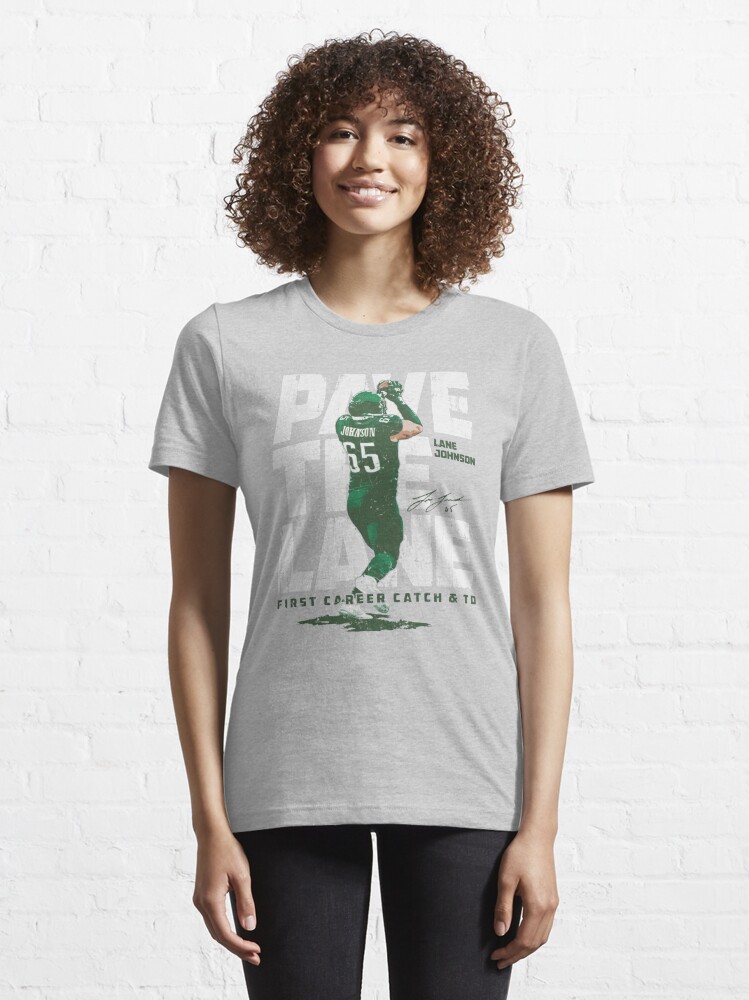 Lane Johnson Philadelphia Eagles Women's Gray by Retro Tri-Blend V