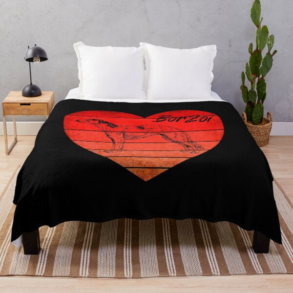 Item preview, Borzoi Valentine, Vintage Heart Sunset designed and sold by ACC .