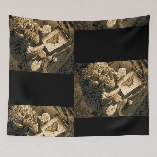 Item preview, Tibetan Mask Still Life Distressed Photography Design designed and sold by EarthArtDesigns.