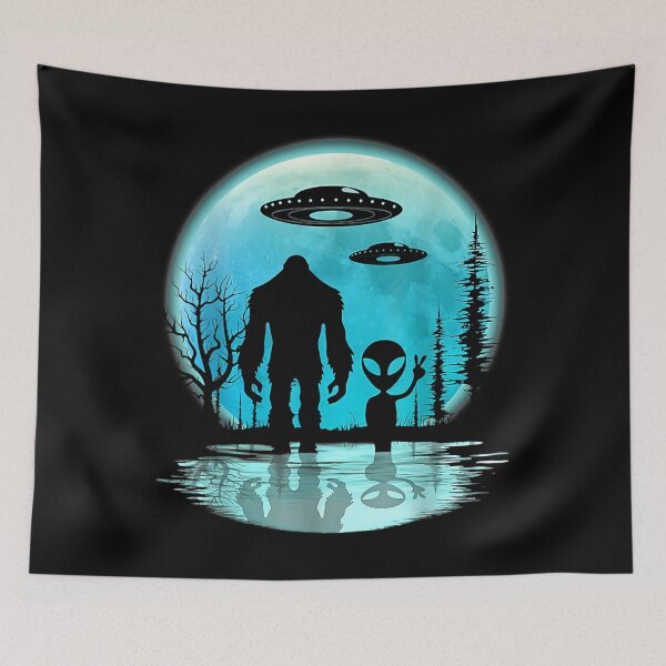Item preview, Alien And Bigfoot Moon designed and sold by danieljames11.