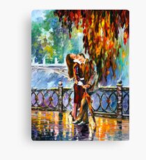 KISS AFTER THE RAIN - Leonid Afremov Canvas Print