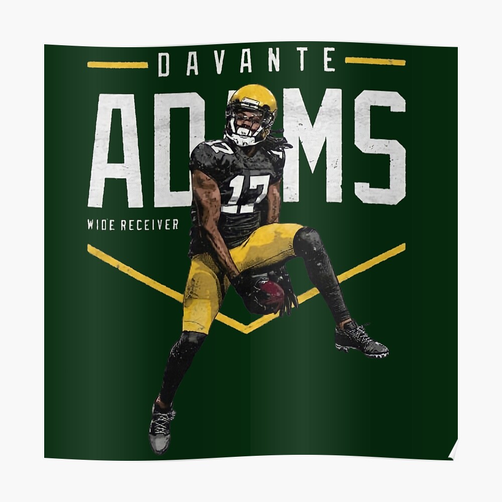 Davante Adams Alternate Jersey Poster for Sale by designsheaven