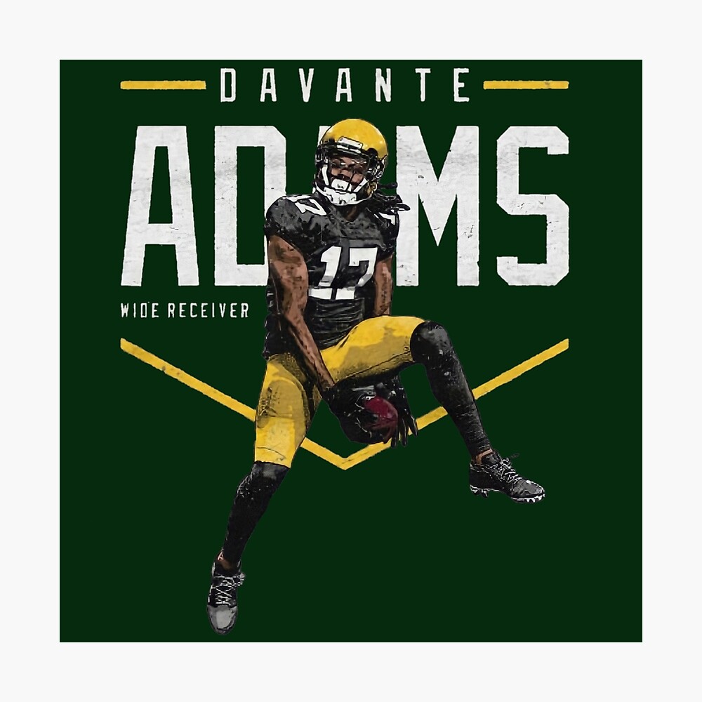 Davante Adams Home Jersey Art Board Print for Sale by designsheaven