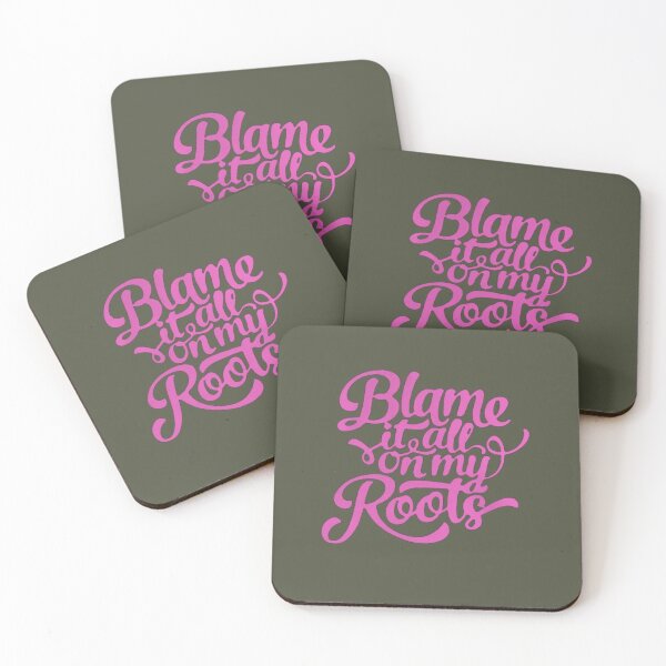 Item preview, Blame it all my Roots in pink designed and sold by LeahCoun.