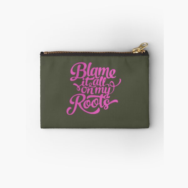 Item preview, Blame it all my Roots in pink designed and sold by LeahCoun.