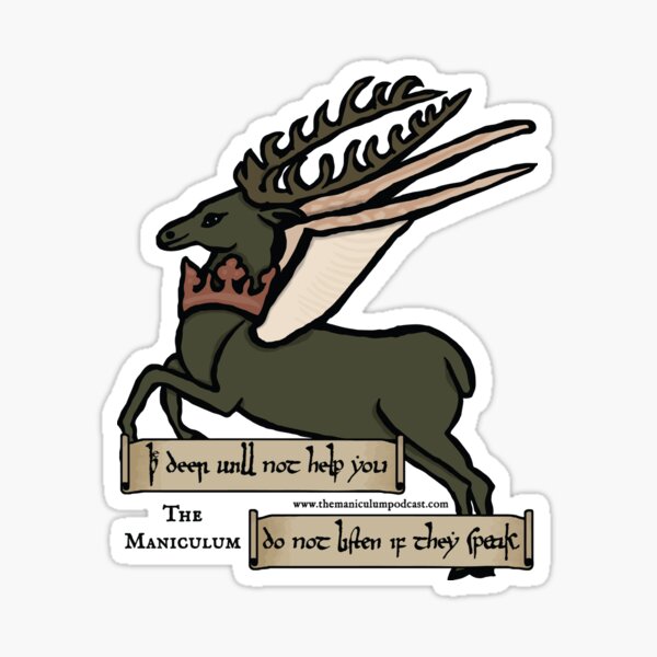 Vista previa del artículo con la obra «Los ciervos no ayudarán», diseñado y vendido por themaniculum.