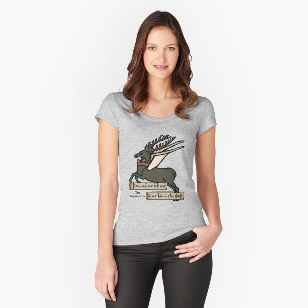 Item preview, Fitted Scoop T-Shirt designed and sold by themaniculum.