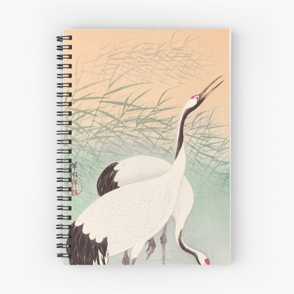 Item preview, Two cranes  by Ohara Koson - Great Arts designed and sold by InHerits.