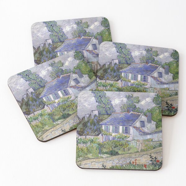 Item preview, Impressionist Painting Houses at Auvers (1890) By Vincent Van Gogh designed and sold by Designedbysm.