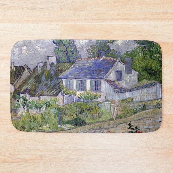 Item preview, Impressionist Painting Houses at Auvers (1890) By Vincent Van Gogh designed and sold by Designedbysm.