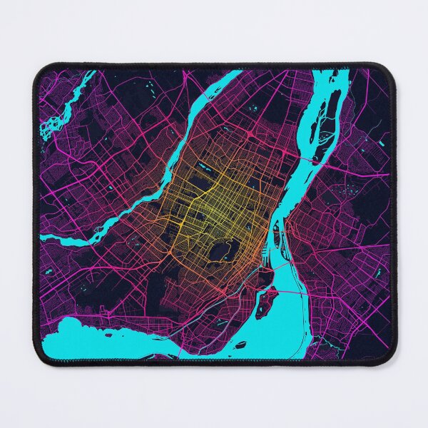 Item preview, Montreal City Map of Canada - Neon designed and sold by deMAP.