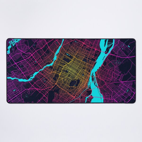 Item preview, Montreal City Map of Canada - Neon designed and sold by deMAP.