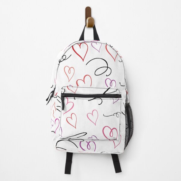 Item preview, Pastel Hearts and Black Swirls - Modern Valentine's Day Design designed and sold by infinitygrafix.