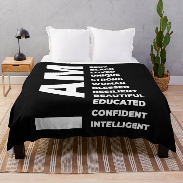 Item preview, I Am, Black Woman, Black History Month designed and sold by WanderTravels.