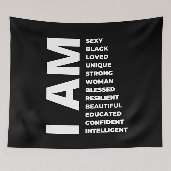 Item preview, I Am, Black Woman, Black History Month designed and sold by WanderTravels.