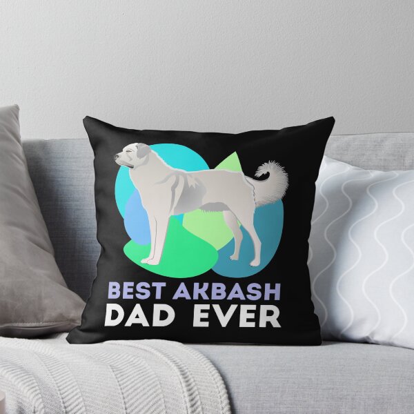 Item preview,  Best akbash dog dad ever new, green and blue background, cute puppy designed and sold by SGS-.