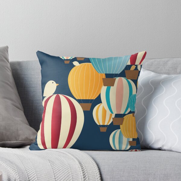 Item preview, cute birds on Hot Air Balloom designed and sold by FerramentArt.