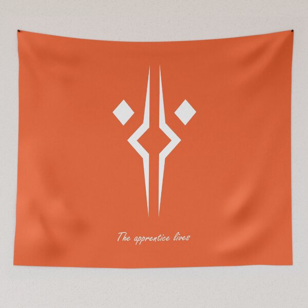 Item preview, The mark of the apprentice digital art logo orange pattern symbol  designed and sold by expresivedesign.