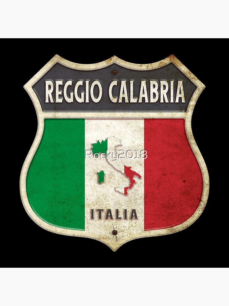 "Reggio Calabria Italy coat of arms flags design" Poster for Sale by