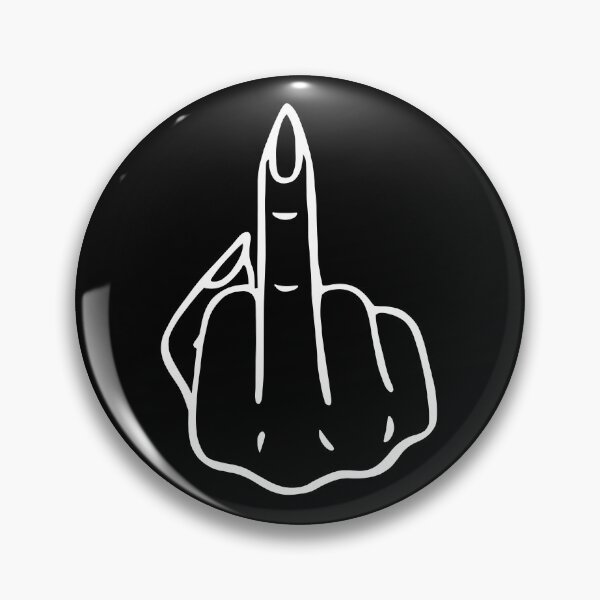 Item preview, Middle Finger in White designed and sold by Thingamabobbidi.