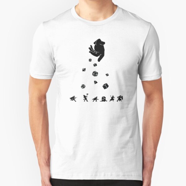Rocks Fall, Everyone Dice Slim Fit T-Shirt