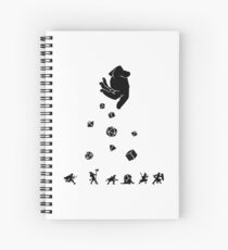 Cuaderno de espiral Las rocas caen, todos los dados