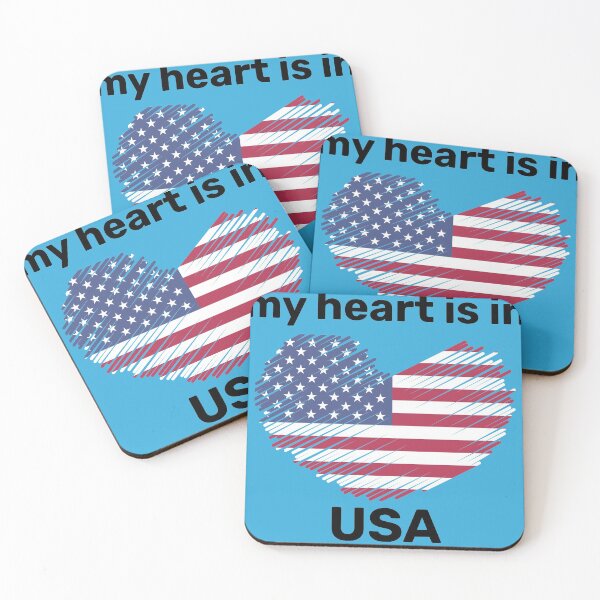Item preview, LDR, Long Distance Love, My Heart is in USA designed and sold by Koala Designs.