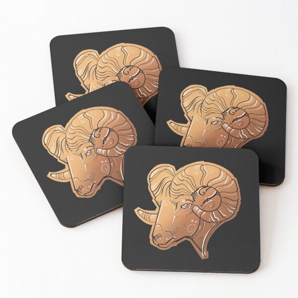 Item preview, Aries zodiac design in brown  designed and sold by weilertsen.
