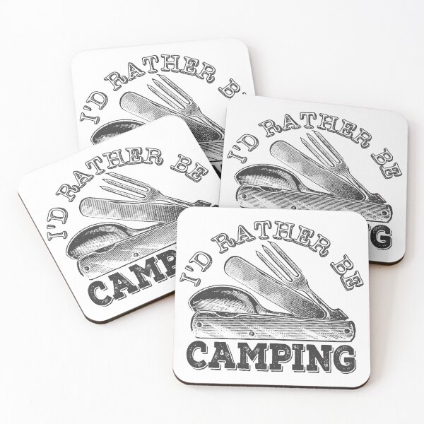 Item preview, I'd Rather Be Camping, Funny Camping T-Shirt designed and sold by Roger-C.