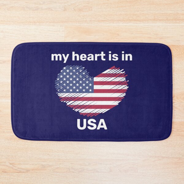 Aperçu de l'œuvre LDR, amour longue distance, mon cœur est aux États-Unis créée et vendue par Koala Designs.