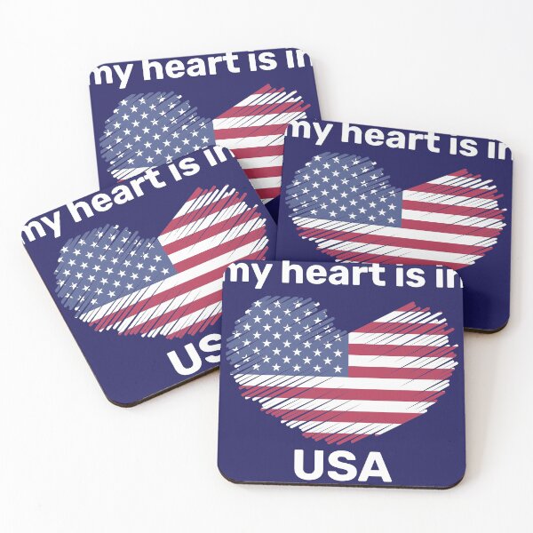 Item preview, LDR, Long Distance Love, My Heart is in USA designed and sold by Koala Designs.