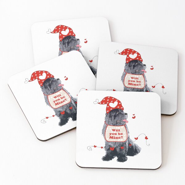 Item preview, Newfie with gnome hat for Valentines designed and sold by Christine Mullis.