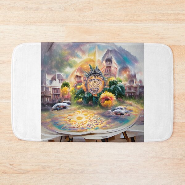 Item preview, Golden Mandala Sunflower | Artificial Intelligence (AI) generated art designed and sold by DeevaValli.