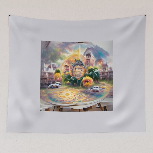 Item preview, Golden Mandala Sunflower | Artificial Intelligence (AI) generated art designed and sold by DeevaValli.