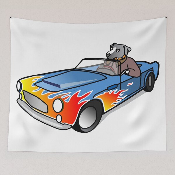 Item preview, Dog Driving a Car designed and sold by veerudesigns.