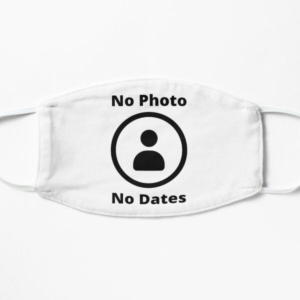 No photo no dates icon funny Flat Mask