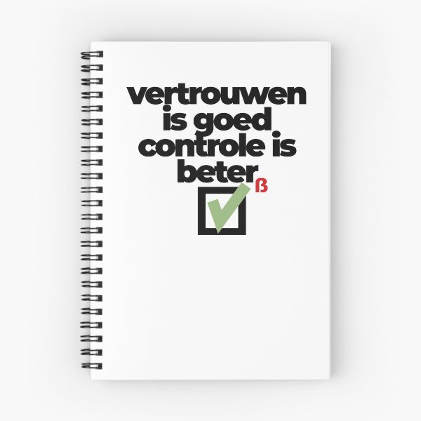Item preview, vertrouwen is goed, controle is beter, mooi Brabants  designed and sold by BrabantsBeste.