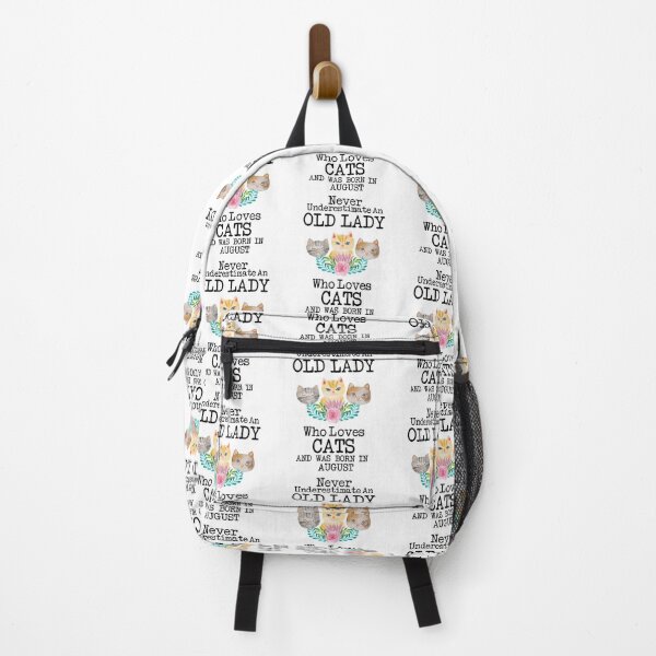 Item preview, Never Underestimate An Old lady Who Loves Cats And Was Born In August ,Cute Funny Quote For Cat Lovers designed and sold by pedrored369.