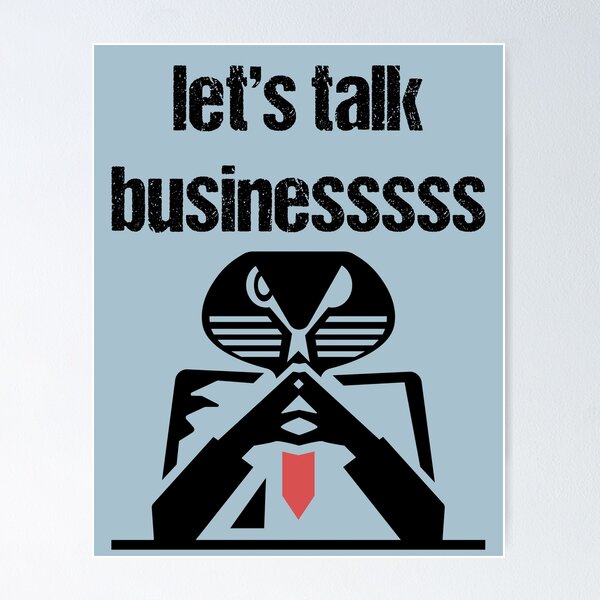 Item preview, lets talk business  designed and sold by Blazing-Art.