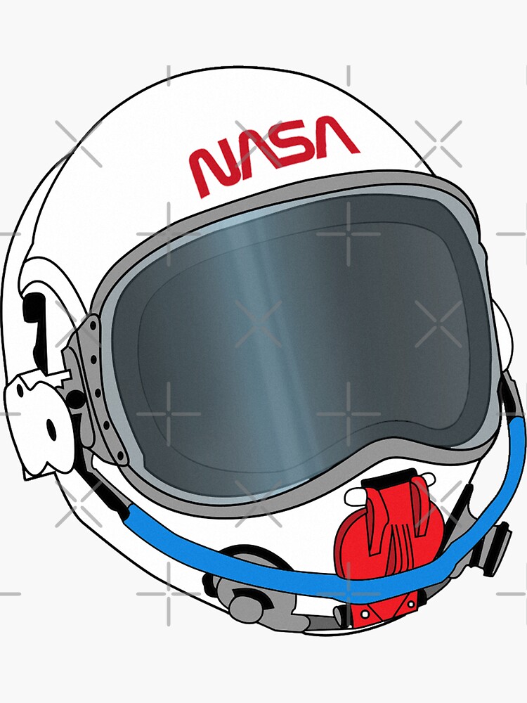 Pegatina for Sale con la obra «Casco de astronauta de la NASA
