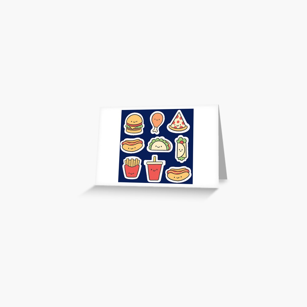 Fast Food Stickers Sticker for Sale by kawaiistudio