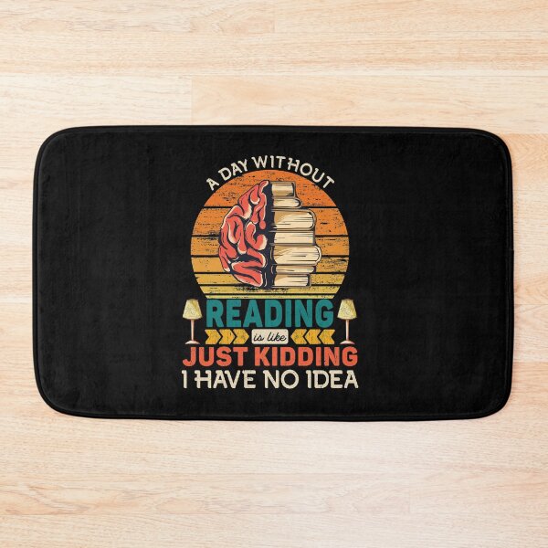 Item preview, A Day Without Reading Is Like Just Kidding I Have No Idea Funny Retro Vintage Sunset designed and sold by PROMEN Creativity.