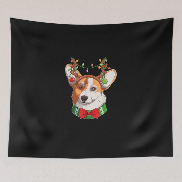 Item preview, Funny Christmas Corgi Head Xmas Corgi Dog designed and sold by maichje.