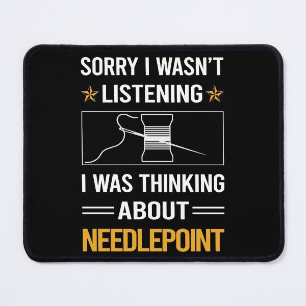 Item preview, Funny Listening Needlepoint Canvas Work designed and sold by RandalDavis.